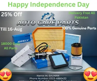 100% Genuine Car Filters – 25% Off | Auto Care Parts For Sale in Abul Hassan Isphani Road | Karachi Ads