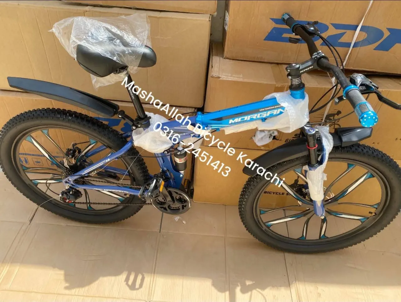 New Morgan Foldable Bicycle Sports Morgan imported box pack Model 2026 For Sale in Model Colony, Karachi - photo 2