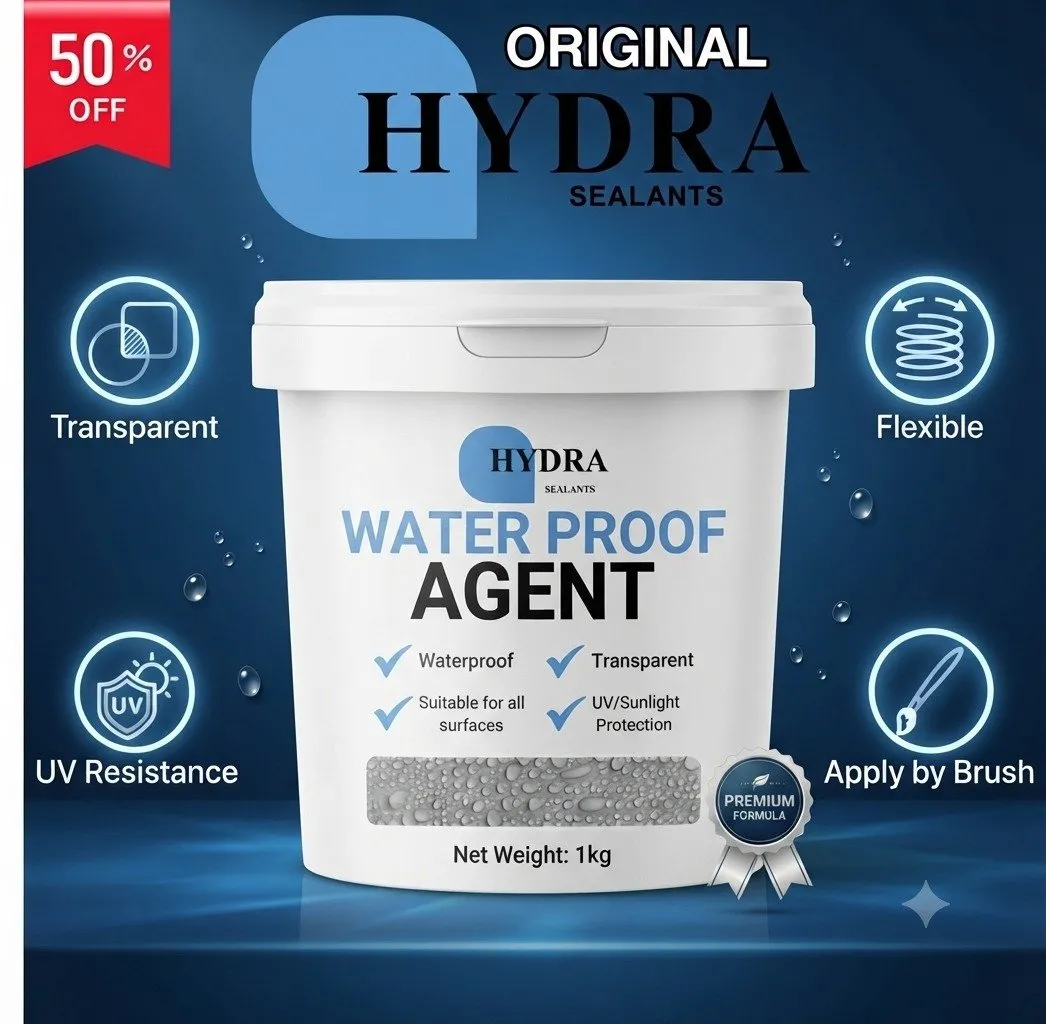 Hydra Waterproofing chamicals.Free Brush,250GM 500GM 1KG,