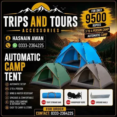 4 person camp For Sale in New Karachi | Karachi Ads