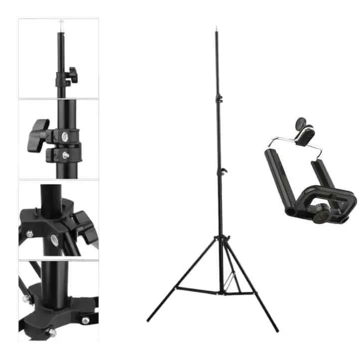 5 Feet Tripod Stand Ring Light Holder - photo 2