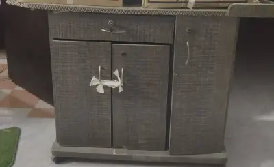 Cabinet, Iron Stand & Computer Table - photo 3