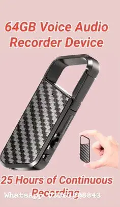 64GB Voice Audio Recorder Device Activated Voice Recorder