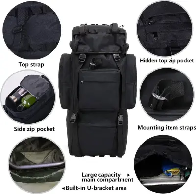 🏕️ 80L+ Tactical Hiking Backpack – Built for Every Adventure T For Sale in North Karachi | Karachi Ads - photo 6