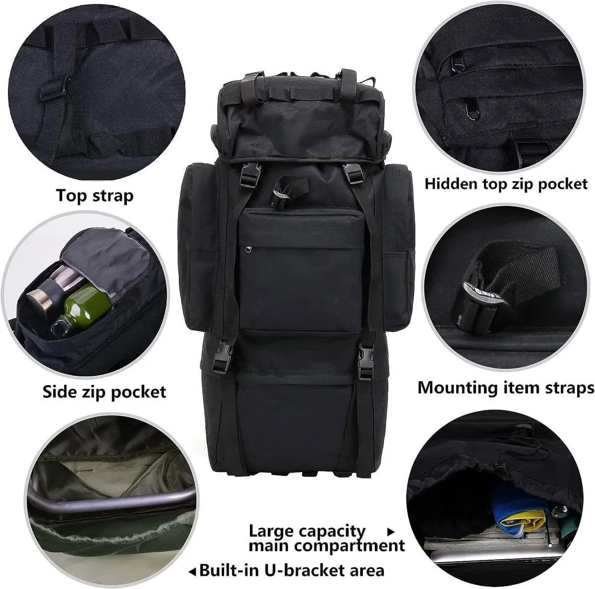 🏕️ 80L+ Tactical Hiking Backpack – Built for Every Adventure T For Sale in North Karachi | Karachi Ads - photo 6