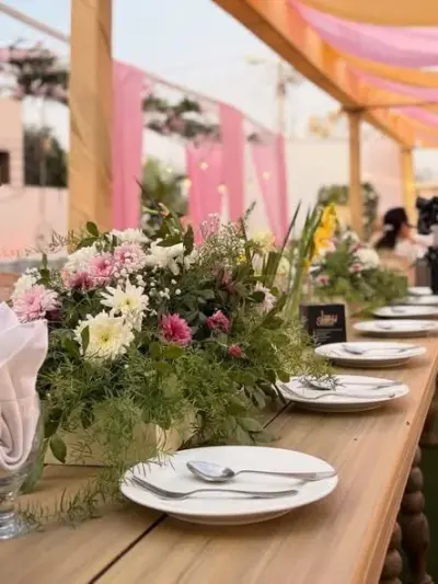 A beautiful beginning, wrapped in vibrant blooms and timeless elegance. - photo 2