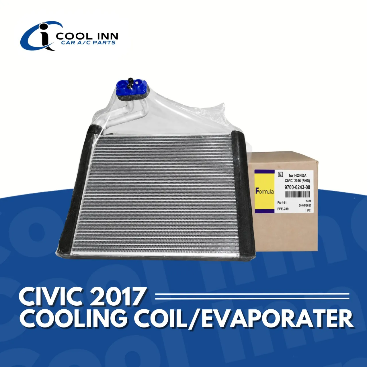 Honda civic 2017 Ac Cooling coil Formula Thailand