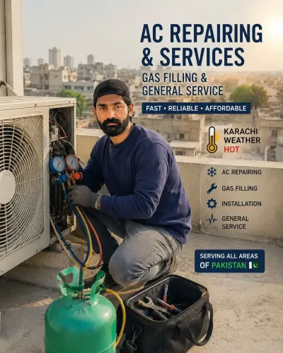 AC Repairing & Service | AC Installation | Ac Gas Filling in Gulistan-e-Jauhar, Karachi