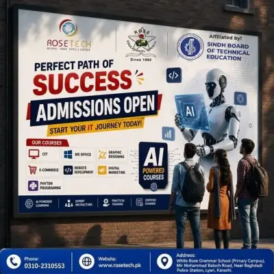 Admissions Open at Rosetech Computer Institute!