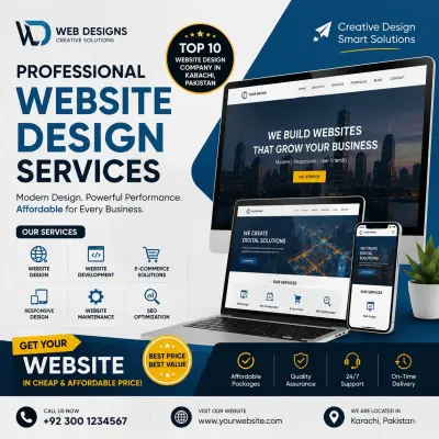 Affordable Website Design Company | Professional Web Development Services in Gulistan-e-Jauhar | Karachi Ads