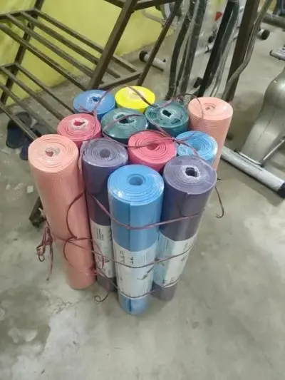 All gym equipment  yoga matt's,