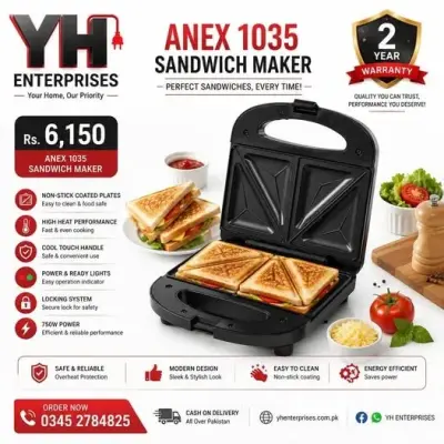 Anex AG-1035 Sandwich Maker! for Sale in Gulistan-e-Jauhar, Karachi