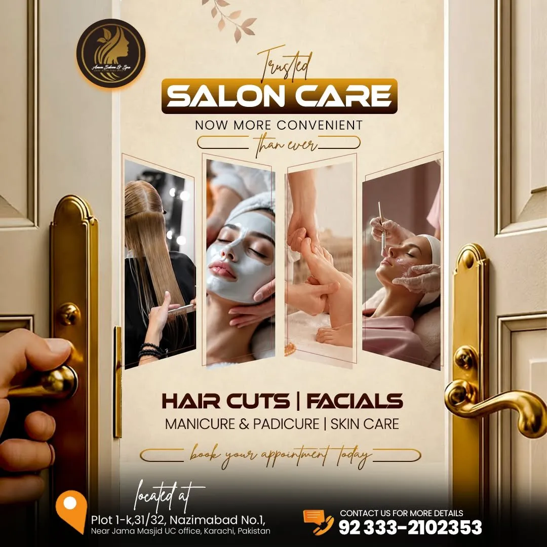 Anum Beauty Saloon & Spa, enjoy premium hair services in Gulistan-e-Jauhar | Karachi Ads - photo 3