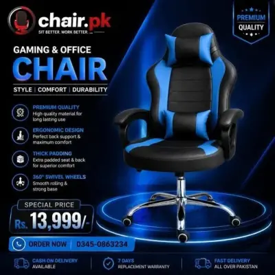 Apne Gaming Setup, Office ya Home Workspace ke liye stylish aur comfortable chairs hasil karein!