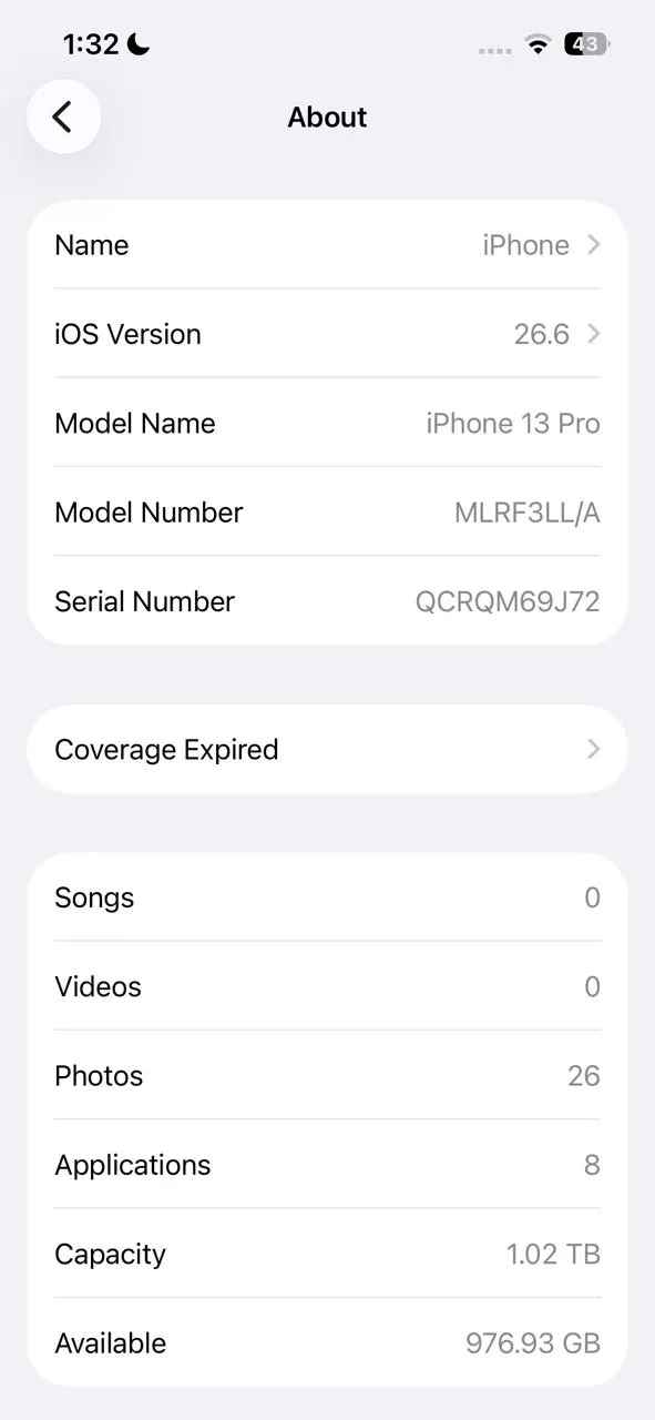 Apple iPhone 13 Pro 1TB NON PTA - photo 1