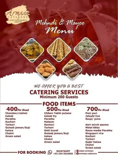 Armaan Caterer & Event Management services
