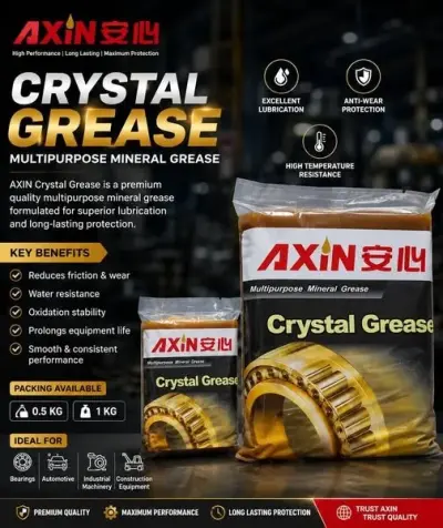 AXiN Crystal Grease Multipurpose Mineral Grease 0.5KG & 1KG For Sale in Gulistan-e-Jauhar | Karachi Ads