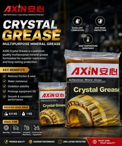 AXiN Crystal Grease Multipurpose Mineral Grease 0.5KG & 1KG For Sale in Gulistan-e-Jauhar | Karachi Ads - photo 1