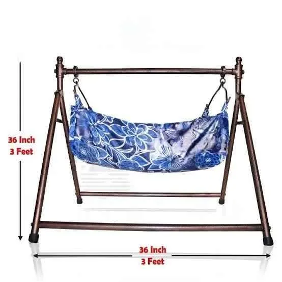 Baby foldable cradle swing jhula ghudiyal full folding jhoola kids item - photo 2