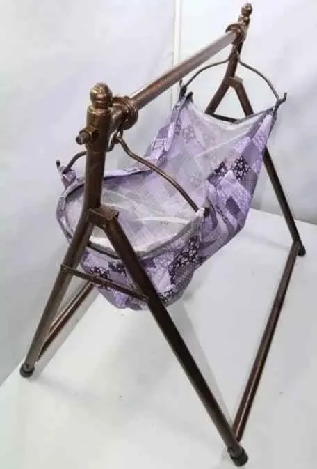Baby foldable cradle swing jhula ghudiyal full folding jhoola kids item - photo 3