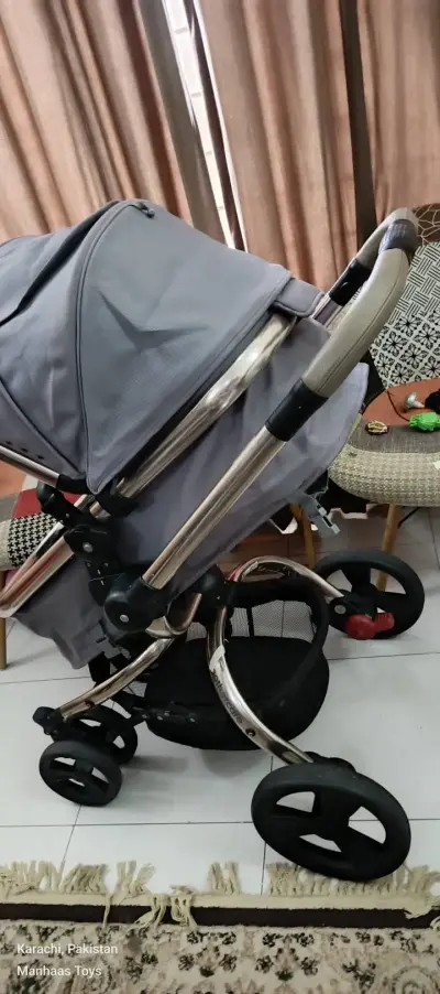 Baby pram🩶 For Sale in Gulistan-e-Jauhar | Karachi Ads - photo 5