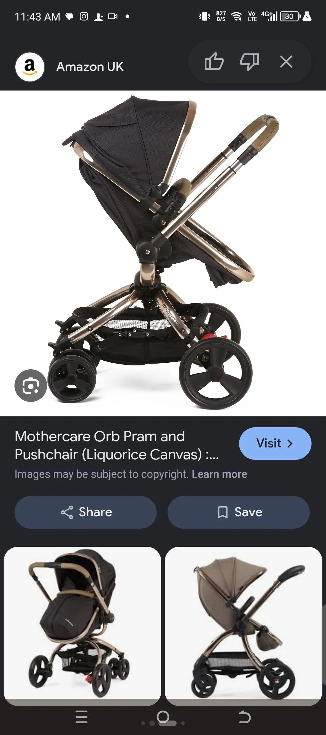 Baby pram🩶 For Sale in Gulistan-e-Jauhar | Karachi Ads - photo 6