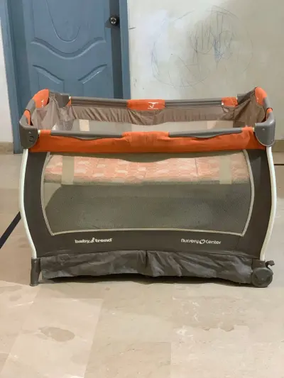 Baby Trend Nursery Center Playard / Portable Baby Cot – Foldable Travel Crib For Sale in New Karachi | Karachi Ads