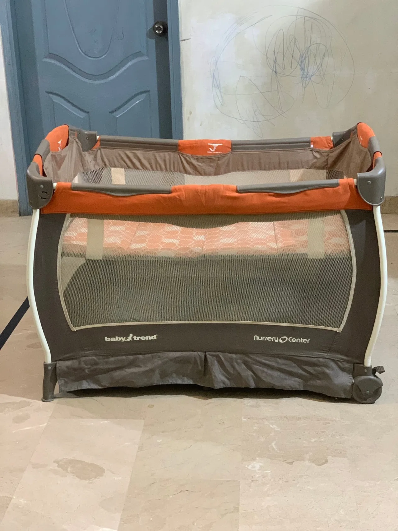 Baby Trend Nursery Center Playard / Portable Baby Cot – Foldable Travel Crib For Sale in New Karachi | Karachi Ads - photo 1