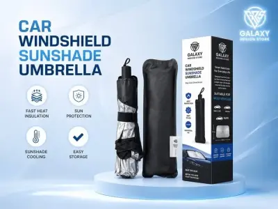 Beat the heat with the Galaxy Region Store Car Windscreen Umbrella designed to block UV rays For Sale in Bahadurabad | Karachi Ads