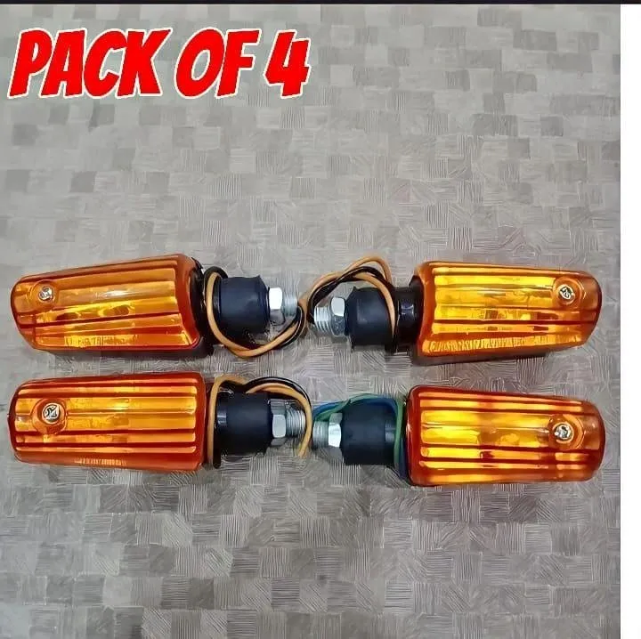 Bike Safety Lights 4 Pcs – Yellow | Waterproof + Unbreakable | Night/Fog Riding | Easy Install For Sale in Gulistan-e-Jauhar | Karachi Ads - photo 4