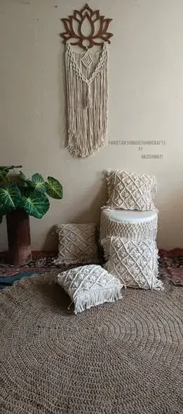 Boho Cushion Covers Handknotted With Love for your Boho Interior. - photo 2