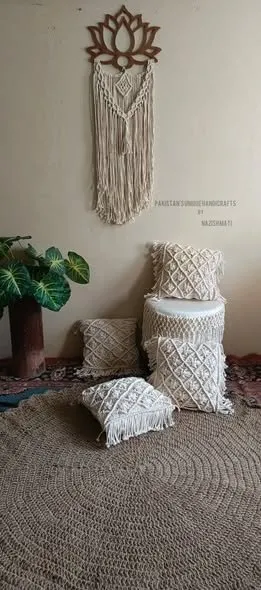 Boho Cushion Covers Handknotted With Love for your Boho Interior. - photo 2