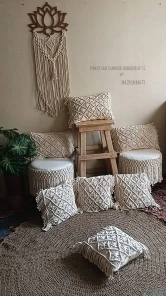Boho Cushion Covers Handknotted With Love for your Boho Interior. - photo 3