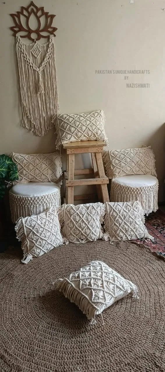Boho Cushion Covers Handknotted With Love for your Boho Interior. - photo 5