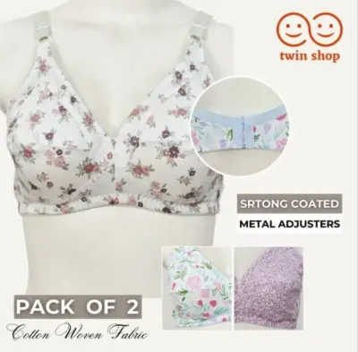 Bra Cotton Pack of 2 Comfortable