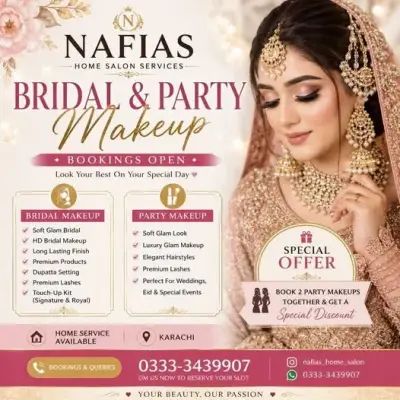 Bridal & Party Makeup Bookings Open! ✨