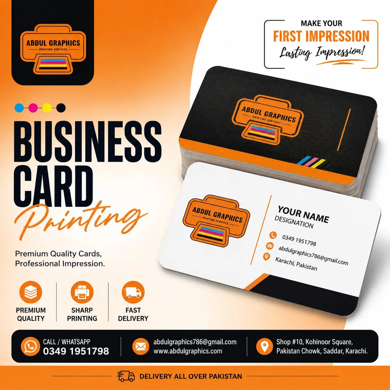 Business Card Printing in Pakistan Chowk | Karachi Ads - photo 6