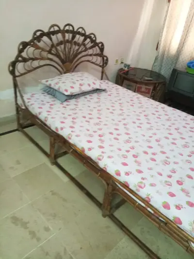 cann wood Bed furniture For Sale in Gulshan-e-Jamal | Karachi Ads