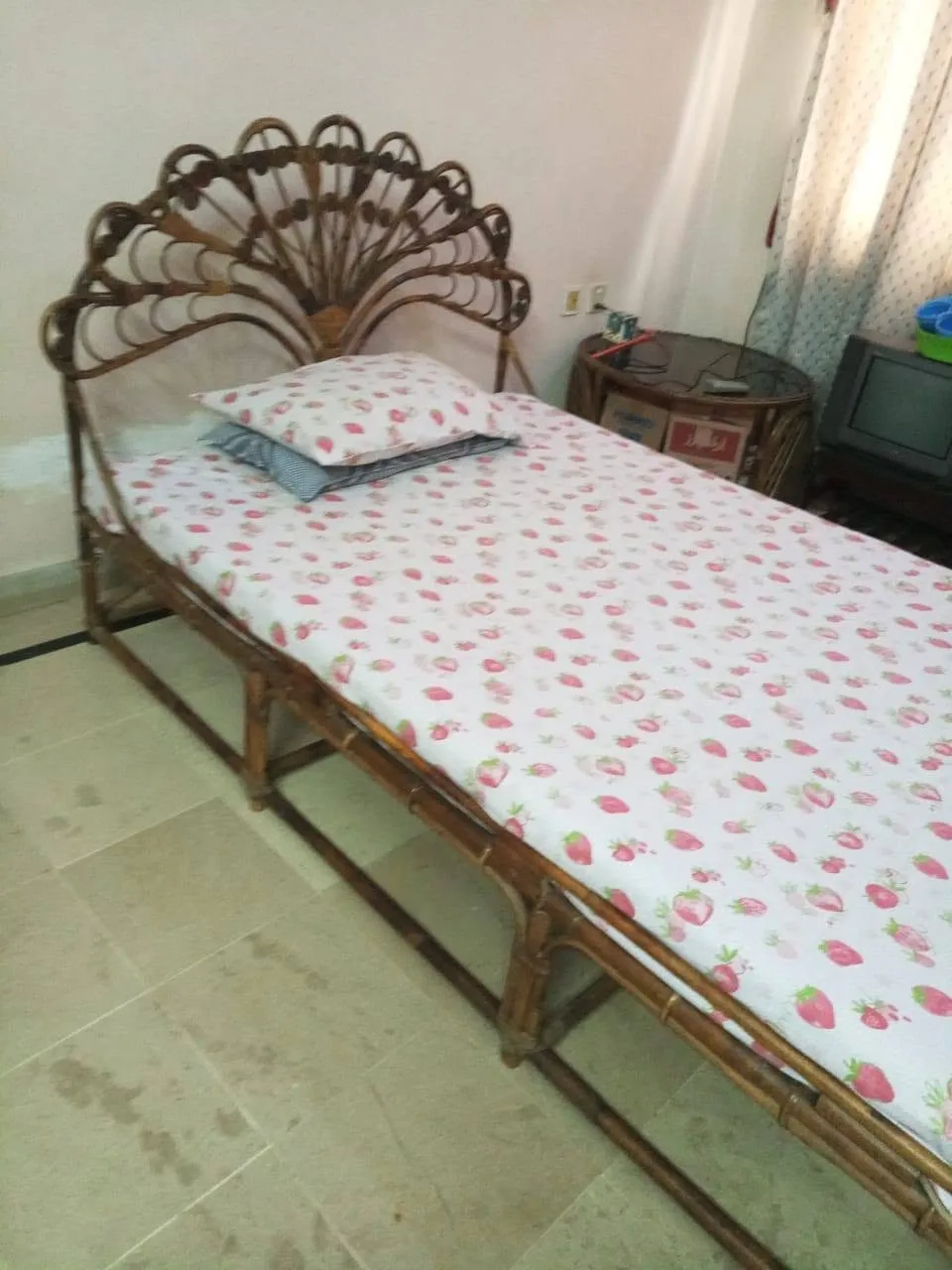 cann wood Bed furniture For Sale in Gulshan-e-Jamal | Karachi Ads - photo 1