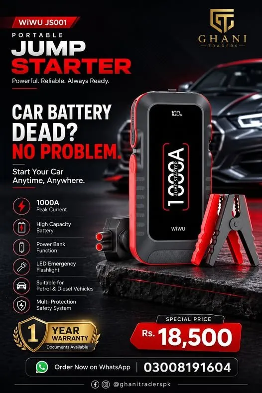 🚗🔋 CAR BATTERY DEAD? NO PROBLEM! For Sale in Gulistan-e-Jauhar | Karachi Ads - photo 1