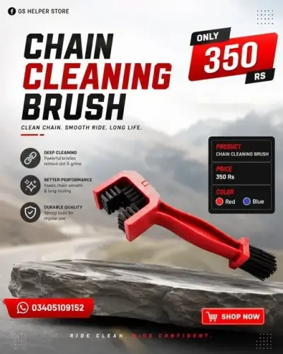 Chain Cleaning Brush  🏍️✨