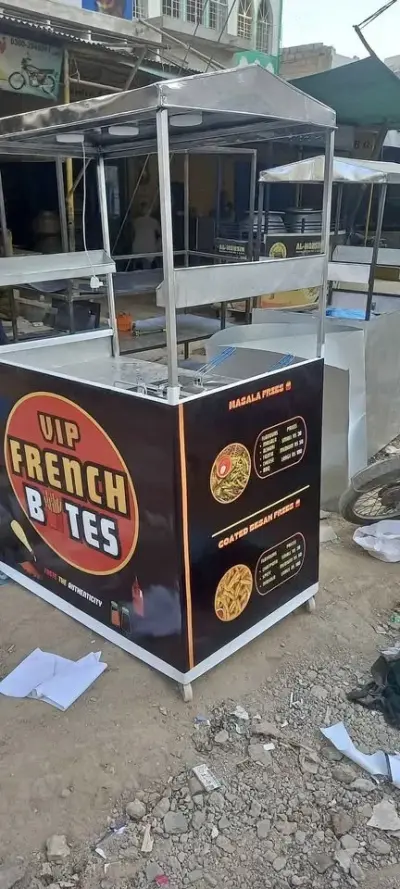Chips Counter 2 Deep Fryer With branding