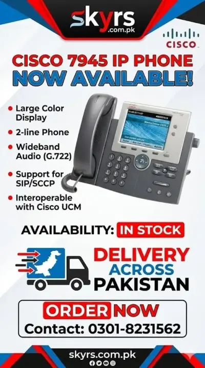 Cisco 7945 Unified IP Phone – High-Performance Communication for Your Business 🚀