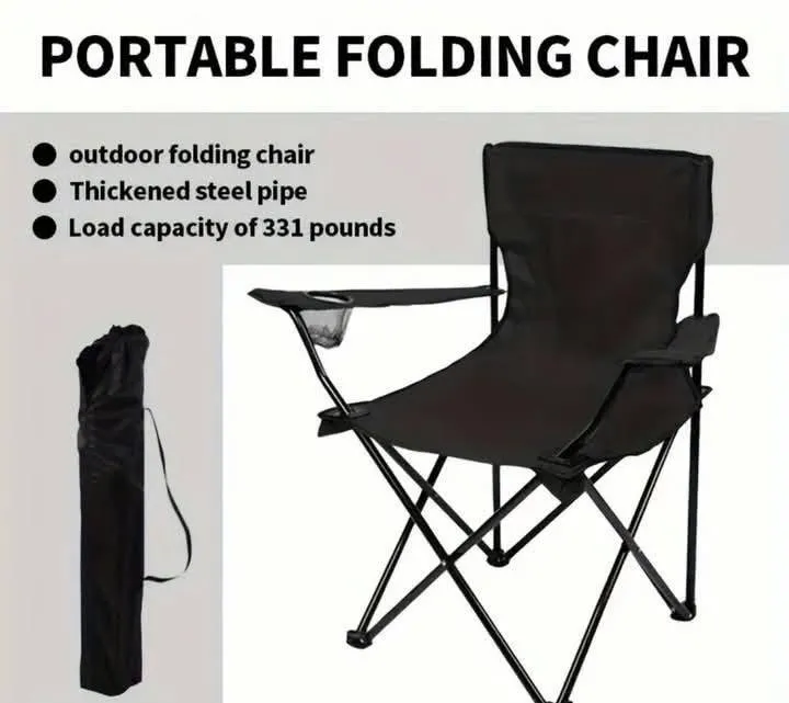 Comfortable Folding Backrest Chair with Armrests For Sale in New Karachi | Karachi Ads - photo 1
