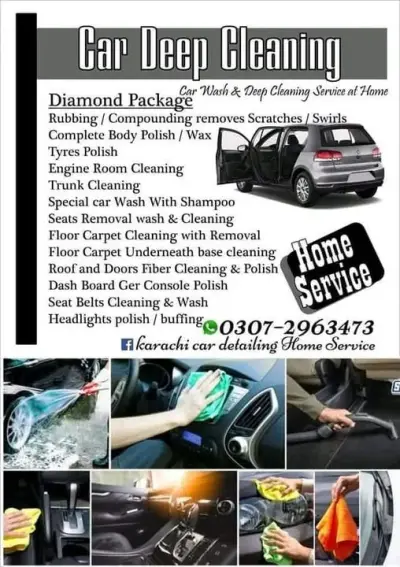 Complete Diamond Detailing Package Karachi Home Service