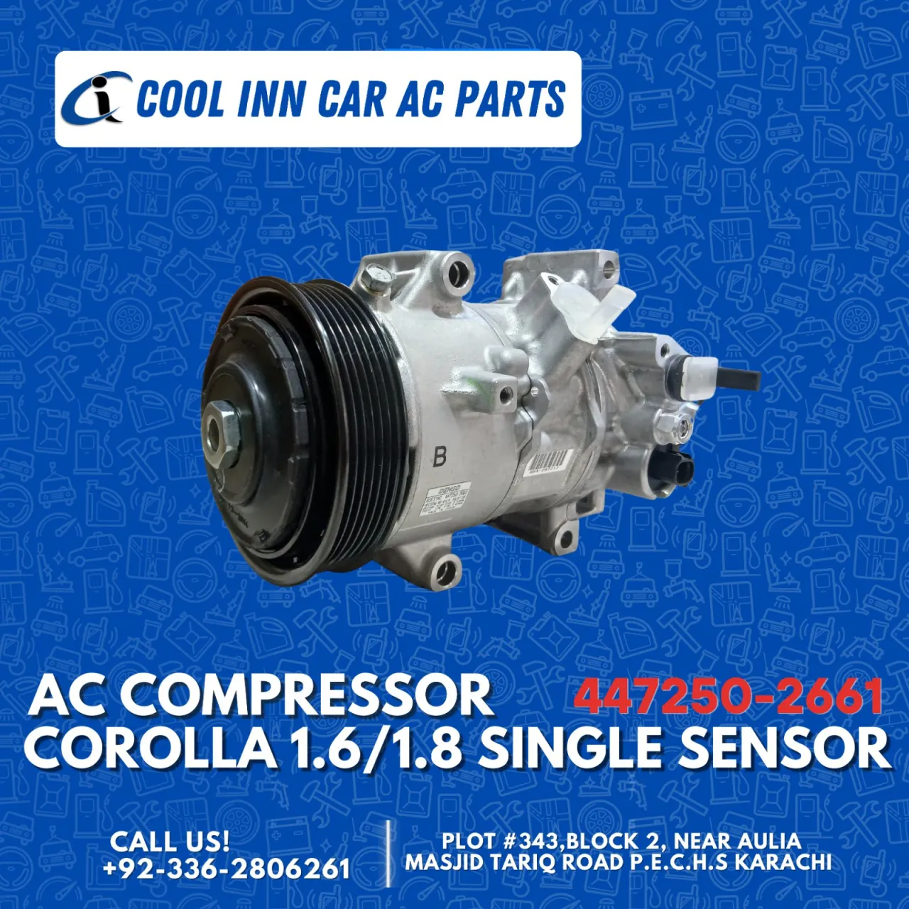 Corolla 1.6 /1.8 original Ac compressor Singe sensor - photo 2