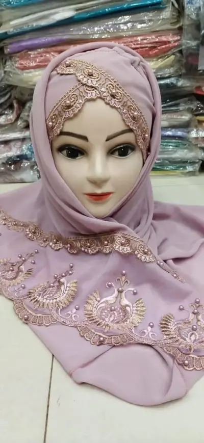 Cross lais cap Hijab For Sale in New Karachi | Karachi Ads