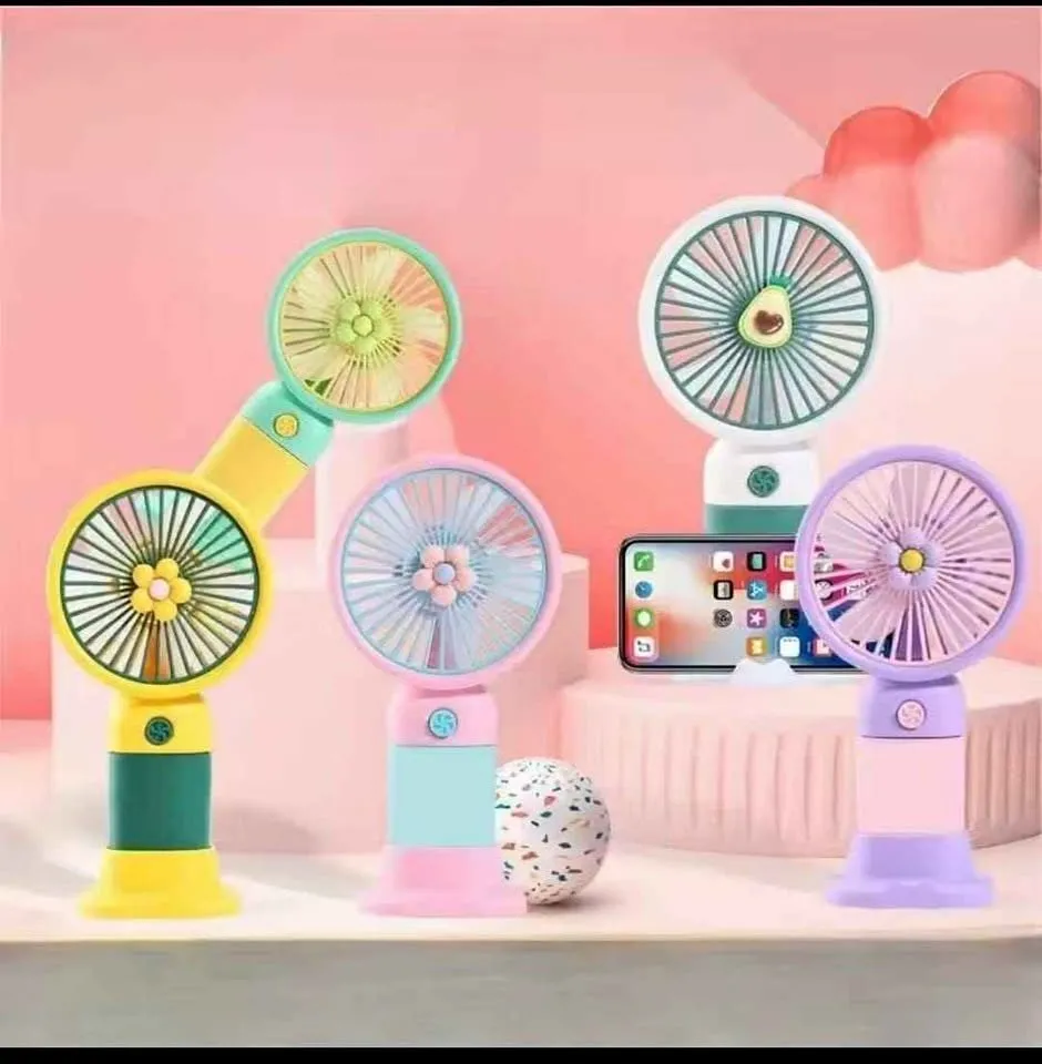 Cute & Colourful Portable Mini Charging Fan for Sale in Gulistan-e-Jauhar, Karachi - photo 1
