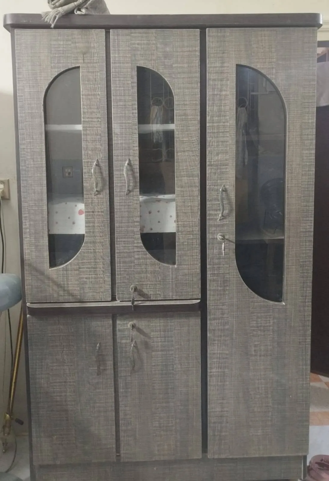 Cabinet, Iron Stand & Computer Table - photo 1