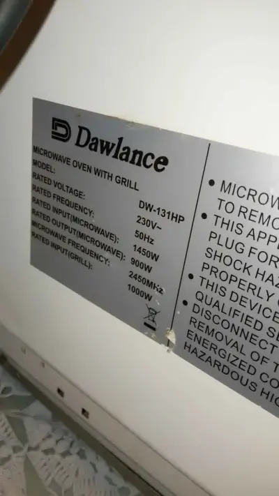 Dawlance microwave oven For Sale in Baldia Town, Karachi - photo 7